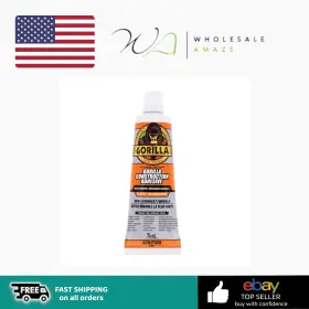 G5tnlf6bl Gorilla Max Strength Clear Construction Adhesive 2.5 Ounce Squeeze Tube