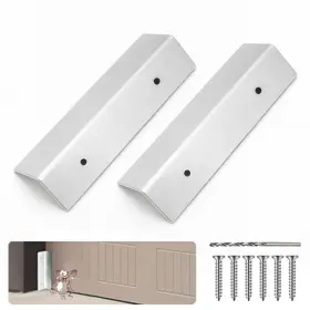 Gvr077 Goviictrich 2 Pcs Garage Door Mouse Guard - Seal Guards 5.9 Inch H X 1.3 W Silver