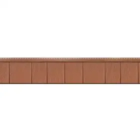 Grayne 313042525593 6-1/2 Inch X 60-1/2 Treated Cedar Engineered Rigid Pvc Shingle Panel 5 Ex