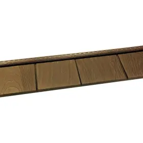 Grayne 445047379383 6-1/2 Inch X 60-1/2 Aspen Brown Engineered Rigid Pvc Shingle Panel 5 Expo