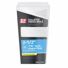 Grfn1540m Grip-rite 5 Pack - Collated Angled Strip Fn-style Finish Nails Electrogalvanized Steel 2-1