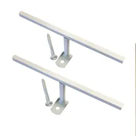 Grisham 718373924402 Window Bar Bracket Connector 2 Pack Steel White Security Mount Kit