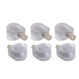 Gryfton 617662444037 Glass Rubber Suction Cup Base Shelf Support Pin 5mm Dia 20pcs