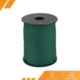 Gryfton 669739207915 1/8 Inch Polypropylene Rope Braided 328 Ft Nylon Hollow Utility Cord Ink Green