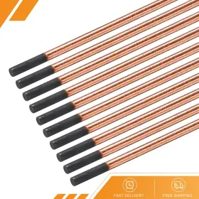 Gryfton 669739208134 20pcs 6mmx355mm Carbon Arc Air Gouging Rods Copper Graphite Coated Electrode Rod