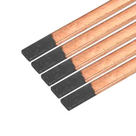 Gryfton 734301146517 Flat Gouging Carbon Electrode Rod Copper Coated 355x12x5mm 5pcs