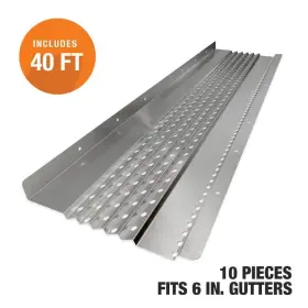 Thdx40aam Gutter Guard By Gutterglove Guards And Strainers 47.5 Inch Lx6 Wx0.375 H