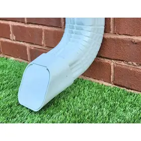Guttergate 726084030909 Type A 3 Inch X 4 White Plastic Downspout Extension