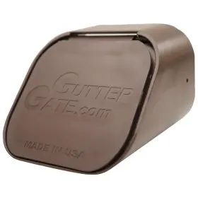 Gg2x3a-brown Guttergate 2x2x3 Brown Plastic Rectangular Downspout Adapter
