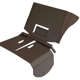 Gutterworks Mfg Inc. Rain Gutter Components 650327944701 2x3 Downspout Flip Up Hinge Made In The U.s.a. Also Includes Screws Alum