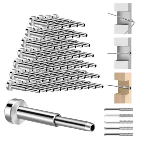 Terminal-50 Gyykzz Gk-crk50 Invisible Cable Railing Kit 50pack Sst316 Swage 36 Inch Pack