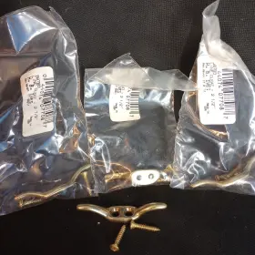 587b3 H.b. Ives Nos 4 Packages Hb Solid Brass Line Cleat W Screws Usa