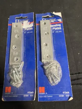 00286-cd1994 Hager 4 Inch Steel Mending Plates Pack Made In Usa 2-4 Packs
