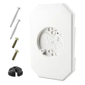 Juli3318 Hakuna Siding Light Mounting Block - Vinyl Outdoor Plate Kit With Bui