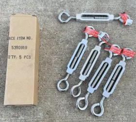 02-3427-205 Hampton 02-3426-205 5-pcs. T Buckle 5/16 Inch X 6-5/8 Stainless Steel 275 Lb. Cap
