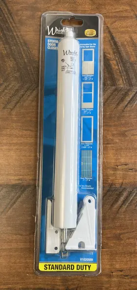 V1020wh Hampton Products-wright White Pneumatic Door Closer -v1020wh Screen Storm Standard