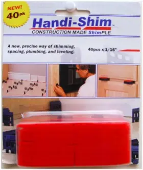 Hs11640rd Handi-shim Construction Shims Red 1/16- Inch 40-ct. -