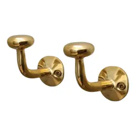 B0dbm4pc76 Handlux Unlacquered Brass Wall Hooks Vintage Heavy Duty Decorative Coats Towels