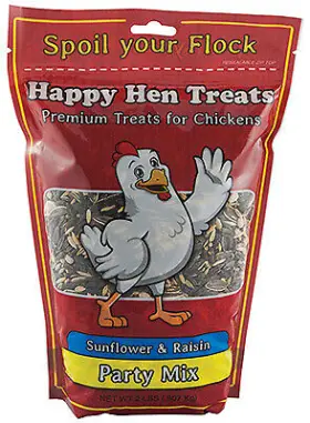 17010 Happy Hen Treats 6 Pack Poultry Mix Sunflower And Raisin 2-lbs