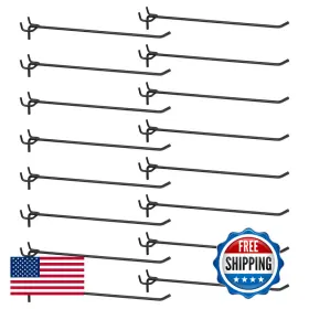 B0df2q6pkt Harfington 25pcs Pegboard Shelving Hooks 10 Stainless Steel Peg Board Display