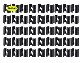 Haulonda 766884317879 0.75 Inch Wire Shelf Clips - 90pack Shelving Lock For 3/4 Post