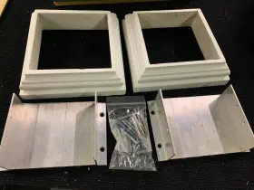 Hb&g 096802682797 Square Resin Cap And Base Kit For 6 Inch X6 Post