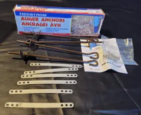 4-247 Hedstrom Auger Anchors Ancrages Avis Set Of 4 Gym Sets Steel 14 In