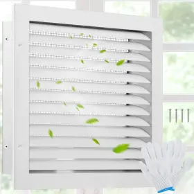 Hicarer 313092442482 Aluminum Gable Vent Attic Paintable Shed Vents With Screen Stylish