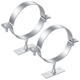 5316dijj1751 Hidyuuoo 2 Pcs Heavy Duty Adjustable Pipe Bracket 6 Inch Split Ring Hanger Clamp With