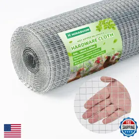 B0dqnr8jj2 Hihaduum 16ftft X 40ft Hardware Cloth 1/2 Inch 19 Gauge Hot-dip Galvanized After Welding C