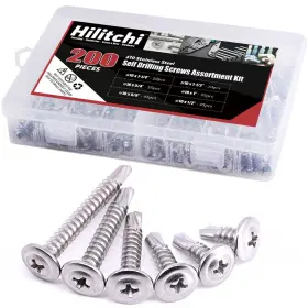 Hysd200 Hilitchi 410 Stainless Steel #10 Wafer Head Silver Tone