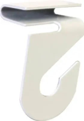 122323 Hillman 5 Pack - Ceiling Track Hanger White 2-pk