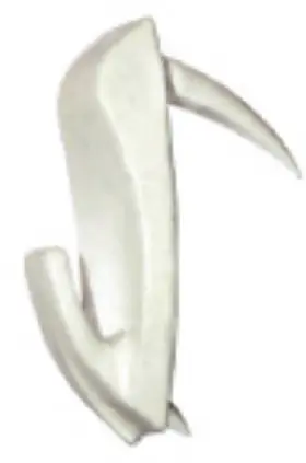 122398 Hillman 10 Pack - Wall Biter Picture Hangers White Large 35 Lb. Load 3-pk