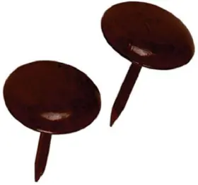 122689 Hillman 6 Pack - Upholstery Nails Brown 25-pk