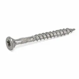 42497v4 Hillman 5 Pack - Power Pro Exterior Wood Screws Flat Countersunk Head Stainless Steel #8