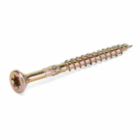 48581v4 Hillman 12 Pack - Wood Screws Star Drive Zinc And Yellow Dichromate 2 Inch X#8 1 Lb. 48581