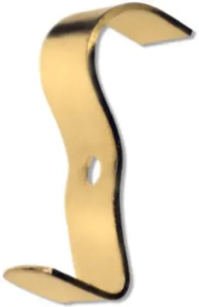 534212 Hillman 12 Pack - Wide Molding Hook Brass-plated 2-pk
