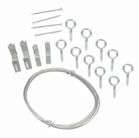 535608 Hillman 12 Pack - Brass Conventional Picture Hanging Kit Holds 10-20 Lbs