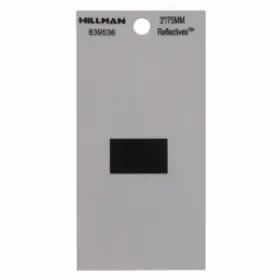 839536 Hillman 6 Pack - Reflective Adhesive House Address Hyphen Thin Cut Black Vinyl 3 Inch 8