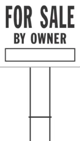 840056 Hillman For Sale By Owner Sign Black And White 20 X 24 Inch -