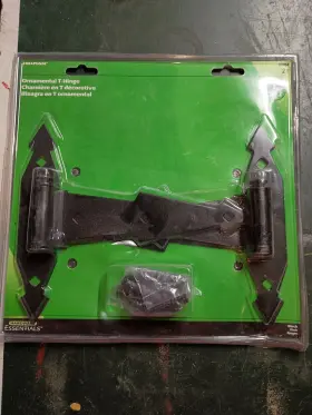 461611 Hillman 851659 The Genuine 8-inch Ornamental T-hinge Black Finish