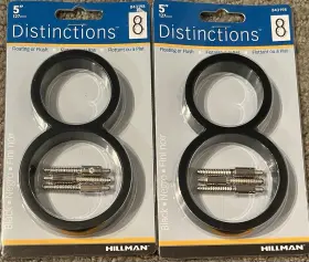 843-198 Hillman Distinctions 5 Inch Black Floating Or Flush House Number #8 843 198 Lot