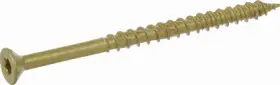 116847 Hillman Fasteners 5 Pack Power Pro One Exterior Screws Flat Head Bronze Epoxy Coated #10x3- Inch 64