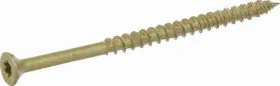 116848 Hillman Fasteners 5 Pack Power Pro One Exterior Screws Flat Head Bronze Epoxy Coated #10x3.5- Inch