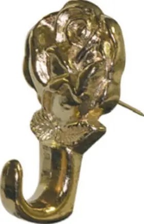 122320 Hillman Fasteners 10 Pack Push Pin Hangers Rose Brass 3-pk