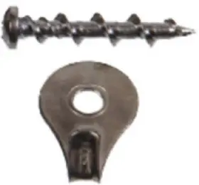 122362 Hillman Fasteners 10 Pack Wall Dog Hanger Chrome 10-pk