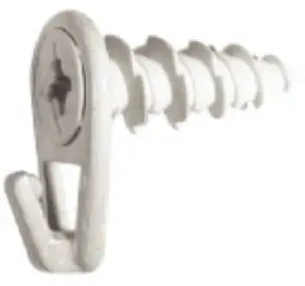122404 Hillman Fasteners 10 Pack Wall Driller Picture Hooks White Small 50-lb. 2-pk