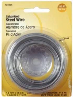 123130 Hillman Fasteners 16-gauge Galvanized Wire 25-ft. -123130