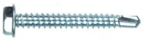 41540 Hillman Fasteners Self-drilling Screws Hex Washer Head Zinc-plated #8-18x1/2- Inch 100-pk. -41540