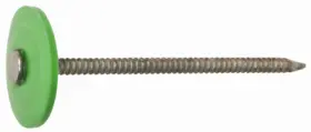250-ct Hillman Fasteners 461441 Fasn-rite Galvanized Plastic-cap Roofing Nails 12 Gauge 1.25- Inch